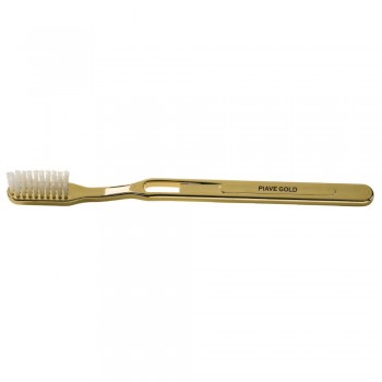 Periuta de dinti PIAVE medium placata Aur 24 karate 