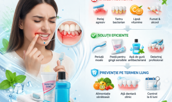 Tratament pentru gingii sensibile: cauze, soluții și prevenție