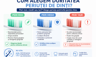 Cum alegem duritatea periuței de dinți? Ghid complet pentru peri moi, medii și tari