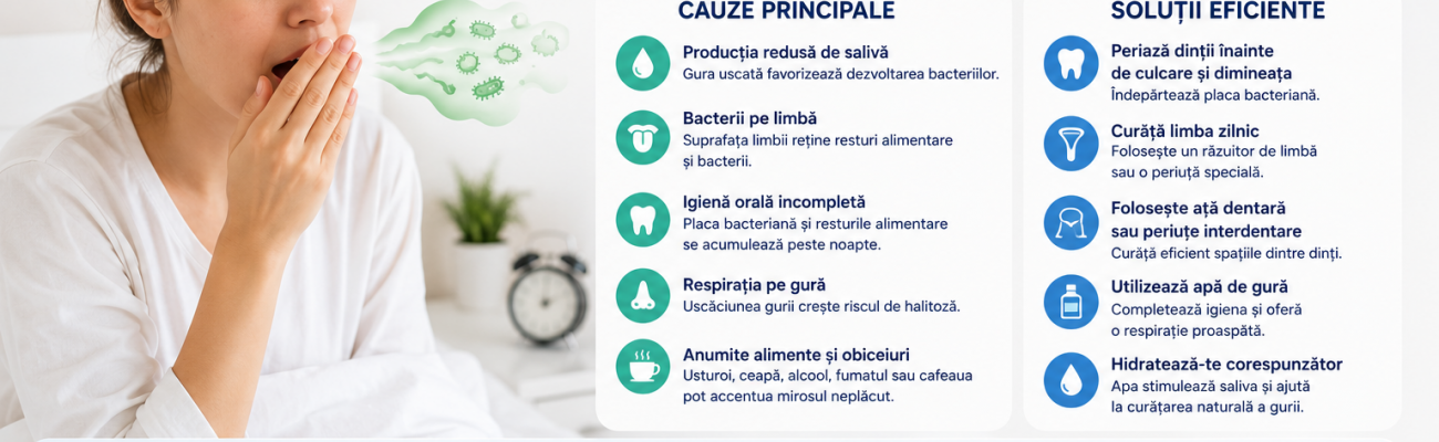 De ce miroase respirația dimineața? Cauze, soluții și cum poți preveni halitoza matinală