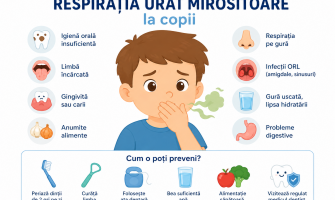 Respirația urât mirositoare la copii: cauze, soluții și când trebuie să mergi la medic
