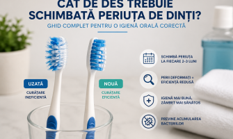 Cât de des trebuie schimbată periuța de dinți?