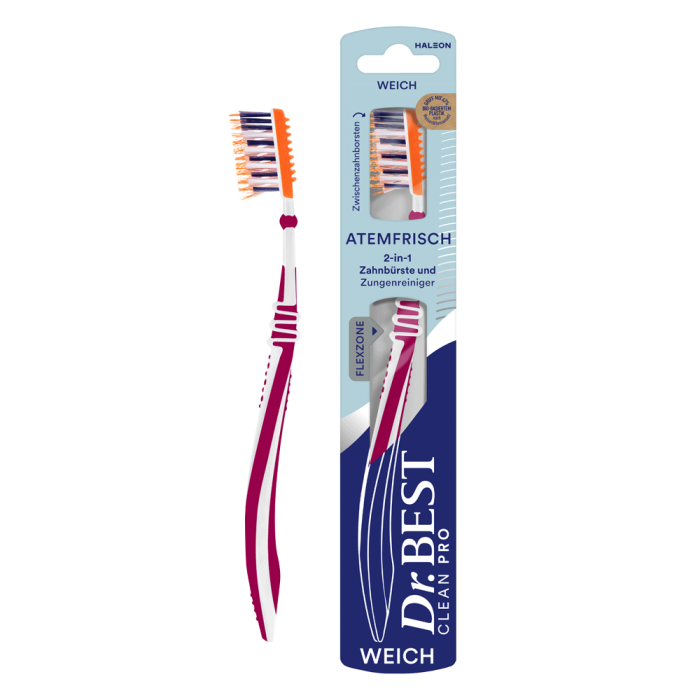 Periuta de dinti Dr.BEST Atemfrisch duritate medium Periuta de dinti Dr.BEST Atemfrisch duritate medium