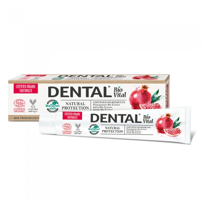 Pasta de dinti ingrediente naturale 100% DENTAL BIO VITAL Natural Protection 75 ml Pasta de dinti ingrediente naturale 100% DENTAL BIO VITAL Natural Protection 75 ml