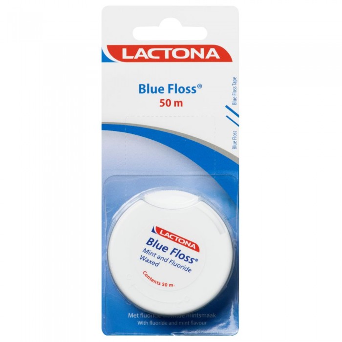 Ata dentara plata si cerata LACTONA fir albastru 50 m