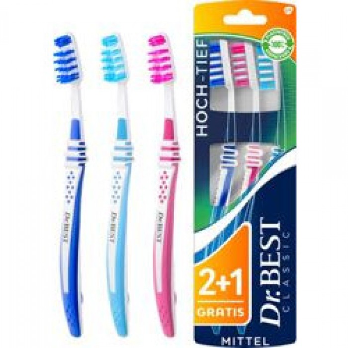 Set Periuta de dinti Dr. Best Classic medium Set Periuta de dinti Dr. Best Classic medium