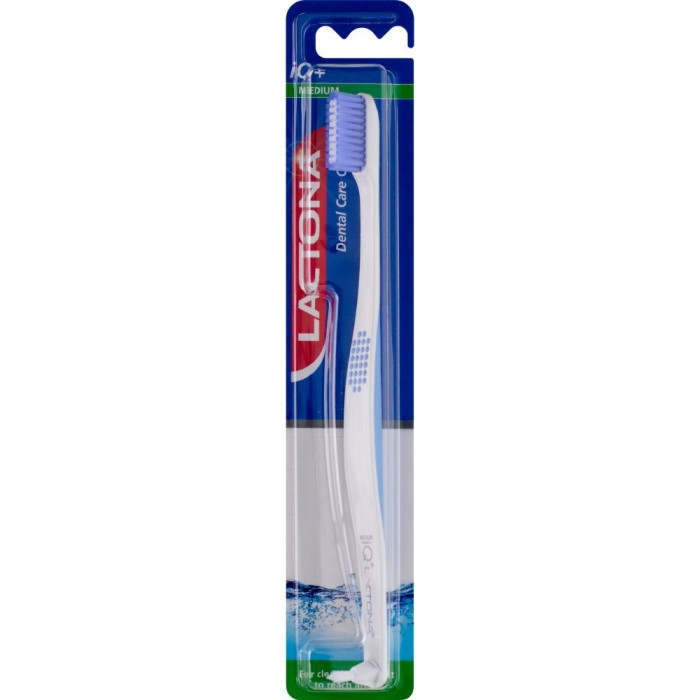 Periuta LACTONA IQ+ medium cu periuta interdentara