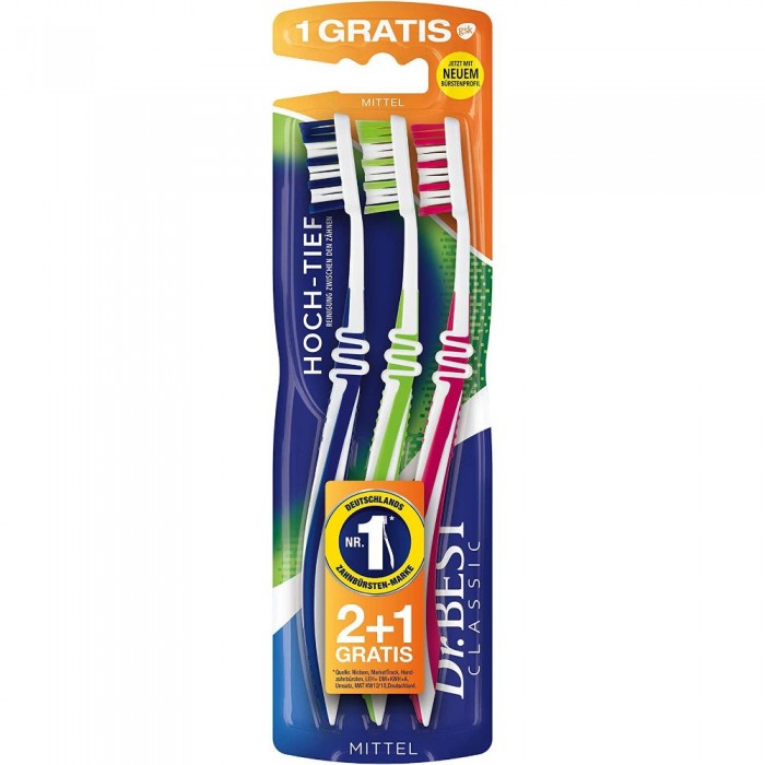 Set Periuta de dinti Dr. Best Classic medium Set Periuta de dinti Dr. Best Classic medium