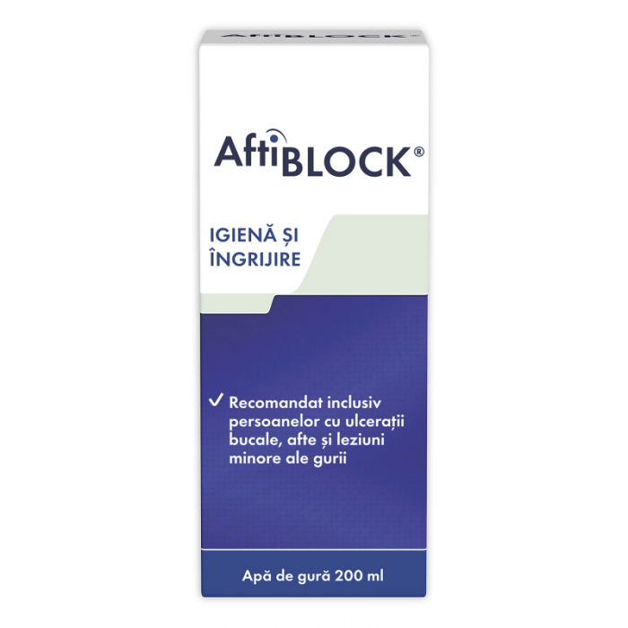 Apa de gura AFTIBLOCK 200 ml Apa de gura AFTIBLOCK 200 ml