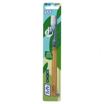 Periuta de dinti cu 3 capete TePe Choice Soft Blue 