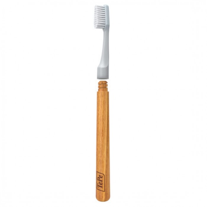 Periuta de dinti cu 3 capete TePe Choice Soft Grey Periuta de dinti cu 3 capete TePe Choice Soft Grey