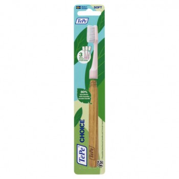 Periuta de dinti cu 3 capete TePe Choice Soft Roz