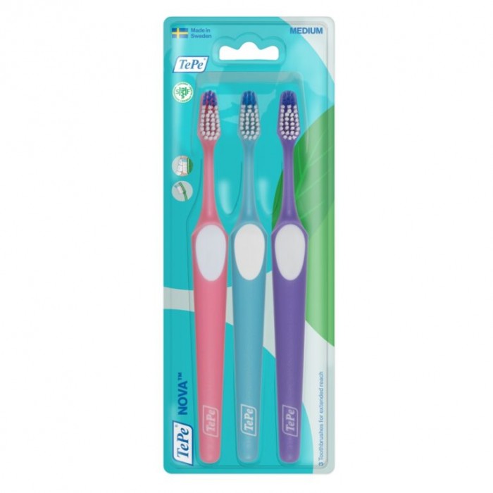Set 3 Periute de dinti TePe Nova Medium Set 3 Periute de dinti TePe Nova Medium