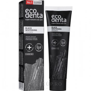 Pasta de dinti ECODENTA pentru albire, fără fluor, 75 ml