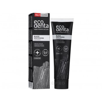 Pasta de dinti ECODENTA pentru albire, fără fluor, 75 ml