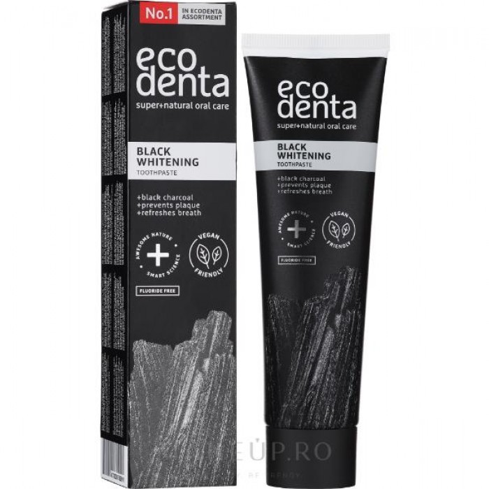 Pasta de dinti ECODENTA pentru albire, fără fluor, 75 ml