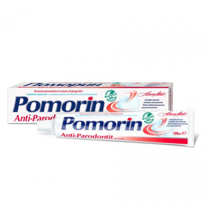 Pasta de dinti preventie parodontoza POMORIN Anti-Parodontit 100 ml Pasta de dinti preventie parodontoza POMORIN Anti-Parodontit 100 ml