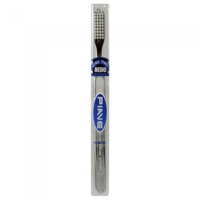 Periuta de dinti PIAVE medium placata cu Crom