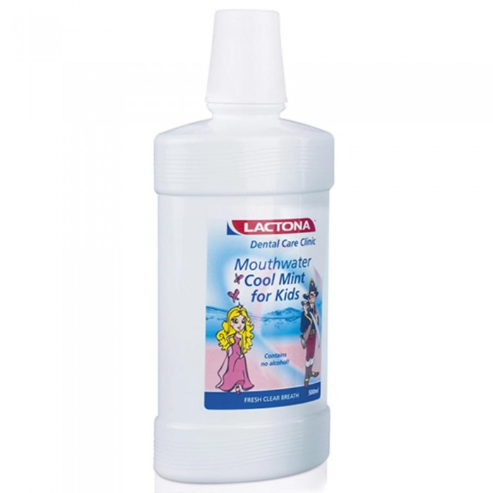 Apa de gura LACTONA Cool Mint pentru copii 250 ml Apa de gura LACTONA Cool Mint pentru copii 250 ml